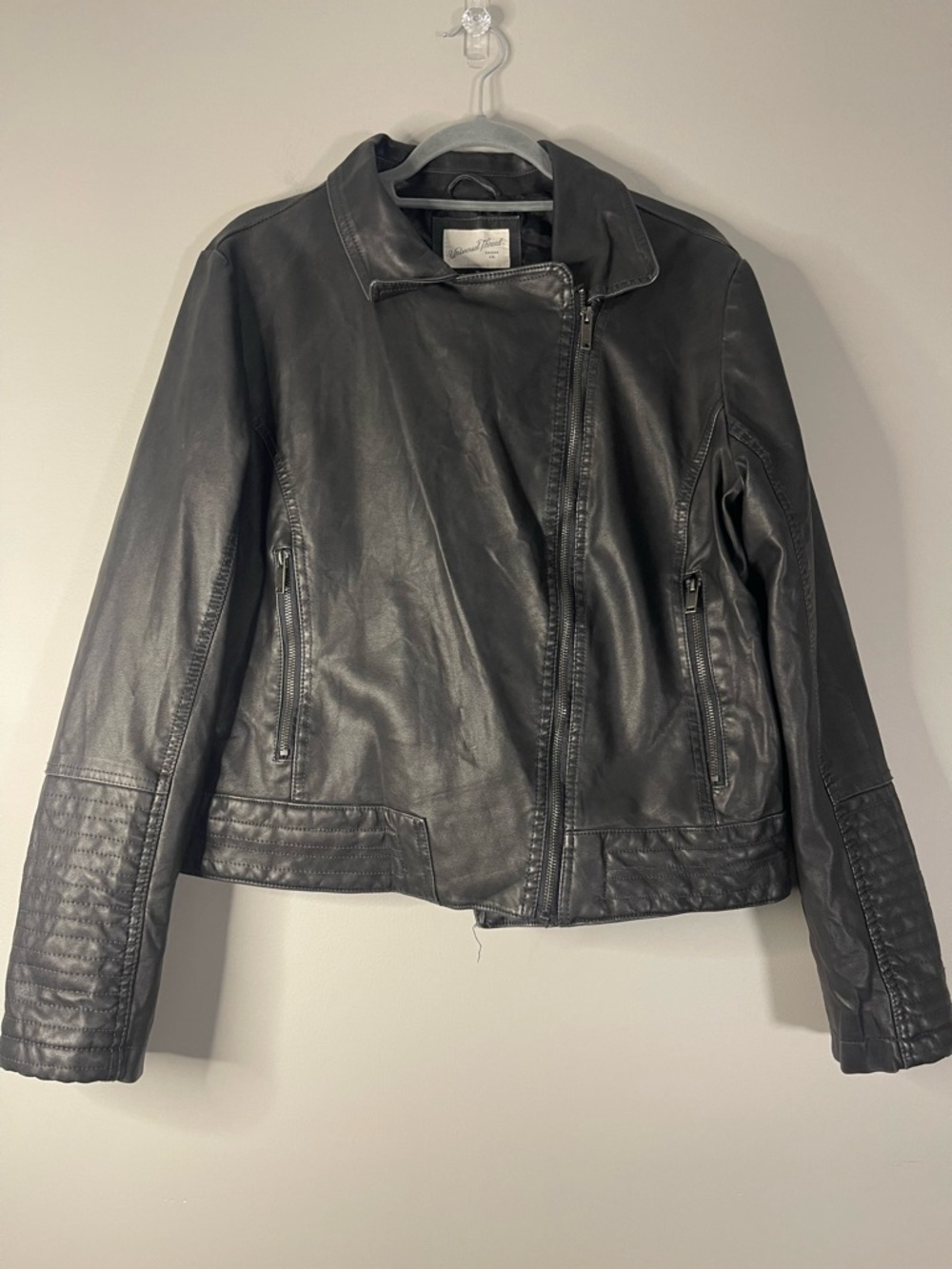 Universal Thread Black Leather Moto Jacket